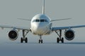 Commercial airliner taxiing Royalty Free Stock Photo
