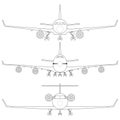 Commercial Airplane Royalty Free Stock Photo