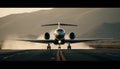 Commercial airplane taking off from airport runway in dusk sky generated by AI Royalty Free Stock Photo