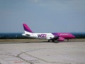 Commercial airplane of Wizzair