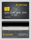 Commercial bank credit card sales model vector template