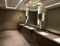 Commercial bathroom. Interiors shots of a modern bathroom Royalty Free Stock Photo