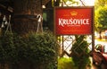 Commercial Board of Krusovice Beer