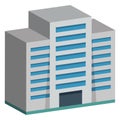 Commercial Building Color vector icon fully editable