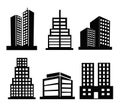 Commercial building icons