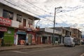 Commercial buildings in the centre of Archidona Ecuador