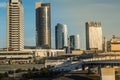 Commercial buildings in downtown of Vilnius city