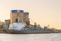 Commercial cement carrier at Port Adelaide docks Royalty Free Stock Photo