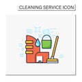 Commercial cleaning color icon