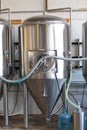 Commercial Craft Beer Making at Brewery Royalty Free Stock Photo