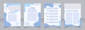 Commercial development presentation blank brochure layout design. Vertical poster template set with empty copy space for text.