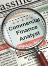 Commercial Finance Analyst Wanted. 3D.