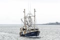 Commercial fishing boat Blue Diamond II nearing New Bedford