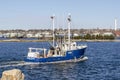 Commercial fishing boat Fair Wind returning to port