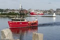 Commercial fishing boat Liberty and survey vessel DOF Geosea in New Bedford harbor