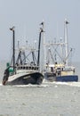 Commercial fishing boat Perception homebound, Virginia Dare outbound