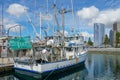 Commercial Fishing Boats Docked in San Diego Harbor. Royalty Free Stock Photo