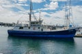 Commercial Fishing Boats Docked in San Diego Harbor. Royalty Free Stock Photo