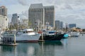 Commercial Fishing Boats Docked in San Diego Harbor. Royalty Free Stock Photo