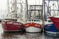 Commercial fishing boats Gaston`s Legacy, Captain Lyman and Resilient lined up