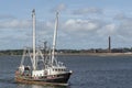 Commercial fishing vessel Capt. D.J. in New Bedford harbor Royalty Free Stock Photo