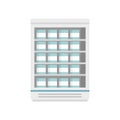 Commercial food fridge icon flat isolated vector Royalty Free Stock Photo