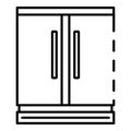 Commercial freezer icon, outline style