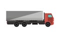 Commercial freight truck isolated icon