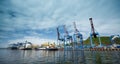 Commercial harbor vladivostok Royalty Free Stock Photo