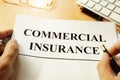 Commercial insurance form.