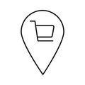 Commercial location Vector icon which can easily modify or edit Royalty Free Stock Photo