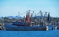 Shrimp boats. Nautical Marina scene