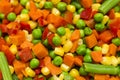 Background of fresh defrosted vegetables Royalty Free Stock Photo