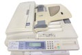 Commercial Printer, Photocopier, Scanner Closeup, Isolated Royalty Free Stock Photo