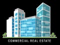 Commercial Real Estate Apartments Represent Property Leasing Or Realestate Investment - 3d Illustration Royalty Free Stock Photo