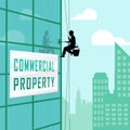 Commercial Real Estate Office Represents Property Leasing Or Realestate Investment - 3d Illustration