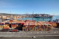 Commercial sea port of La Spezia. Aerial view
