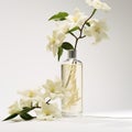 Balnea Flowering Bottle: Photorealistic Renderings Of Serene Faces And Precisionist Lines