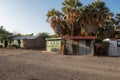 Commercial shops at a shopping center in Loiyangalani District in Turkana County, Kenya