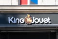 Commercial sign of a King Jouet retail store, Paris, France