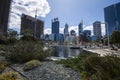 Commercial skyscrapers at Queen Elizabeth Quay, Perth, Western Australia