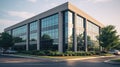 commercial suburban office building Royalty Free Stock Photo