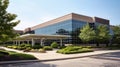 commercial suburban office building Royalty Free Stock Photo