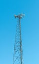 Commercial tower for relaying phone and other digital data Royalty Free Stock Photo