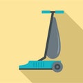 Commercial vacuum cleaner icon, flat style