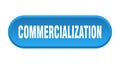 commercialization button. rounded sign on white background Royalty Free Stock Photo