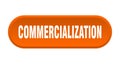 commercialization button. rounded sign on white background Royalty Free Stock Photo