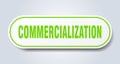 commercialization sign. rounded isolated button. white sticker Royalty Free Stock Photo