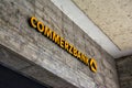 Commerzbank Logo Stone Building Front Normal Daytime Architecture Branch Stuttgart Germany European Financial Institution October