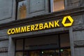 Commerzbank logo on Commerzbank store